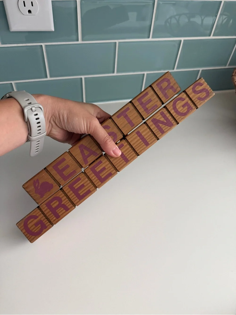 Vintage Wooden Seasonal Block Sign